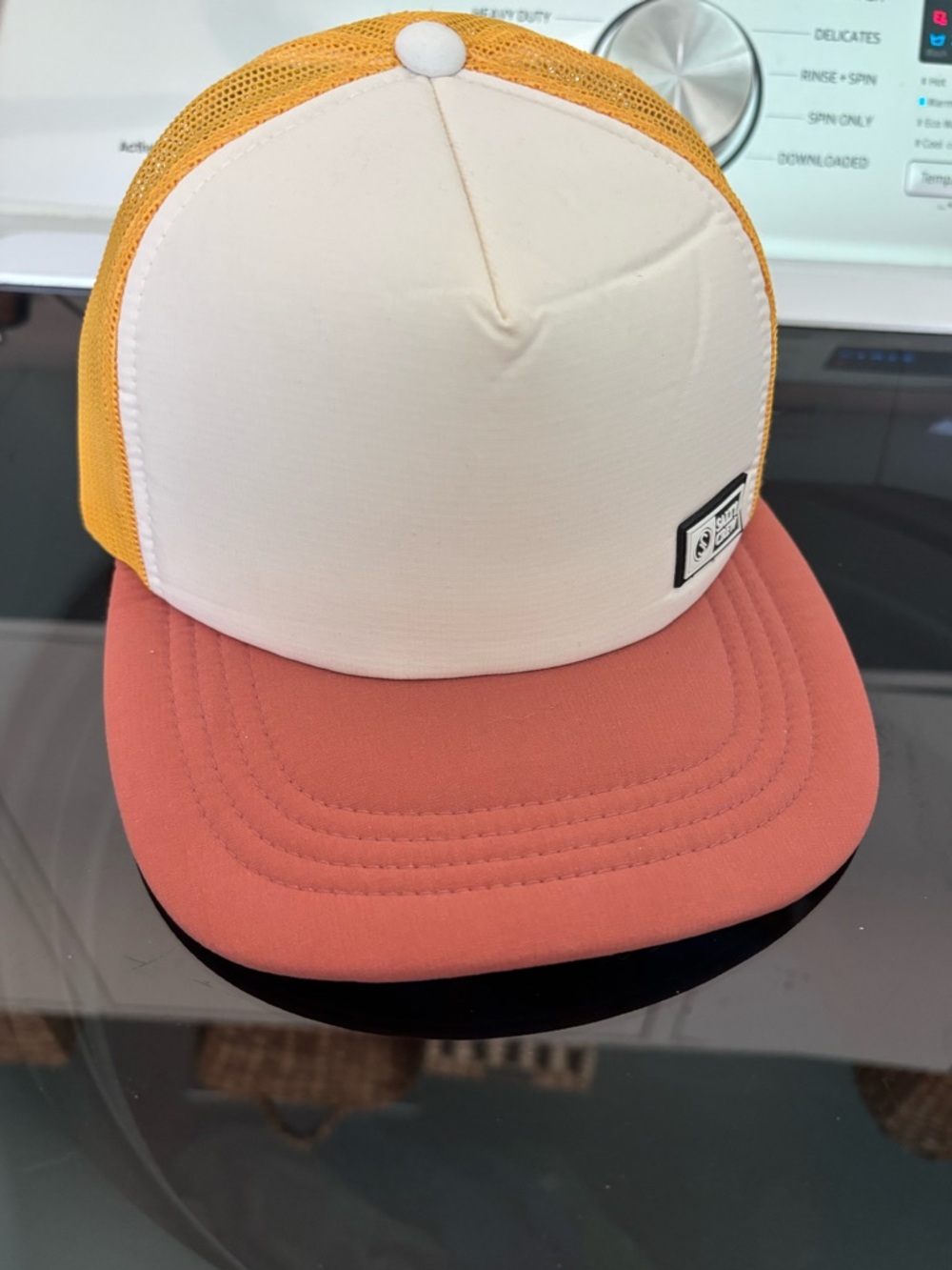 Salty Crew Colorblock Hat Pink, Yellow, White One Size Breathable Snap Back